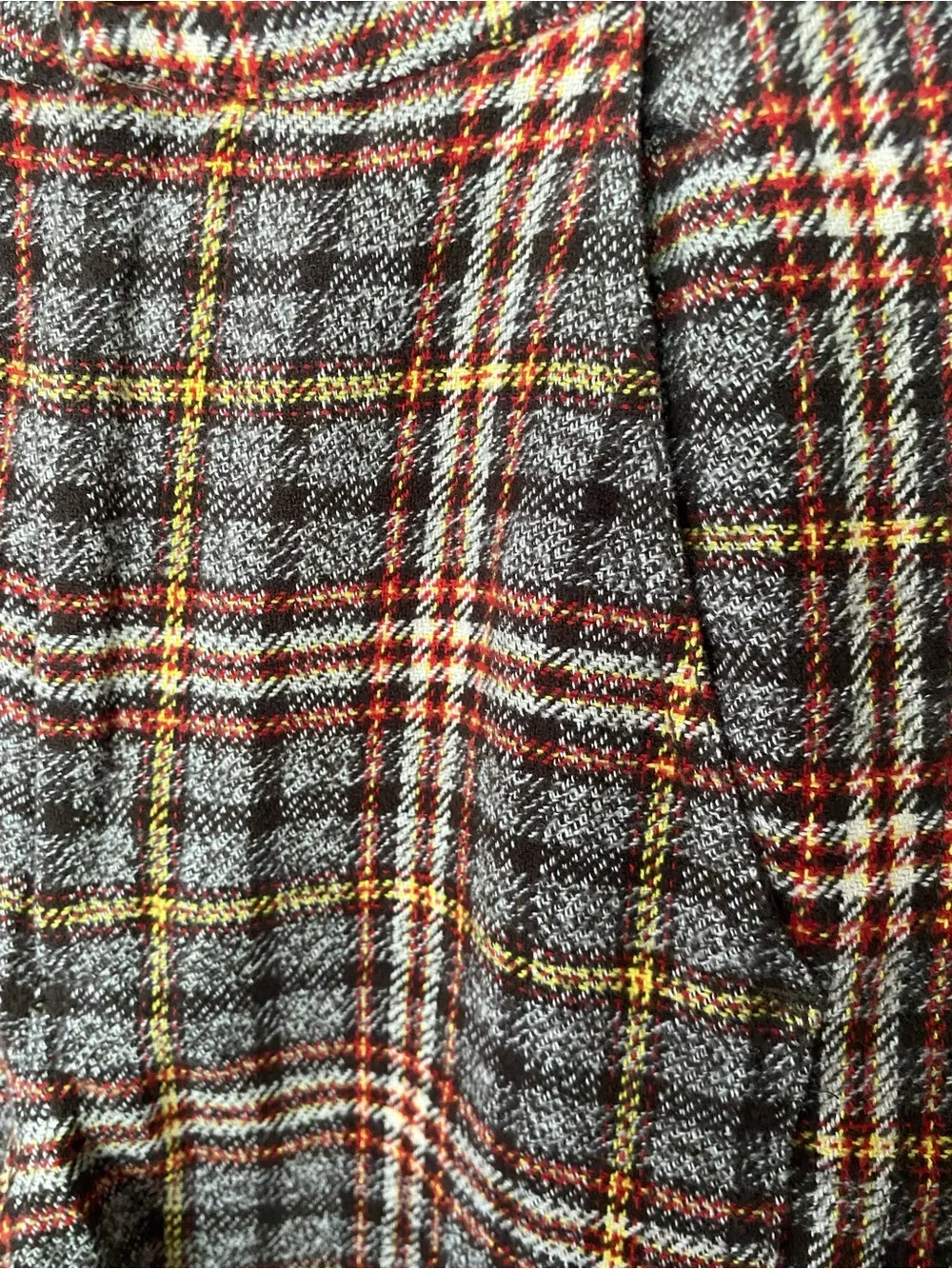 FREE PEOPLE Plaid Vintage Inspired Shape Up Wide Leg Trouser Pant Size 0